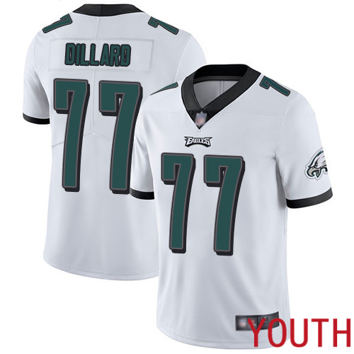 Youth Philadelphia Eagles #77 Andre Dillard White Vapor Untouchable NFL Jersey Limited Player Football->youth nfl jersey->Youth Jersey